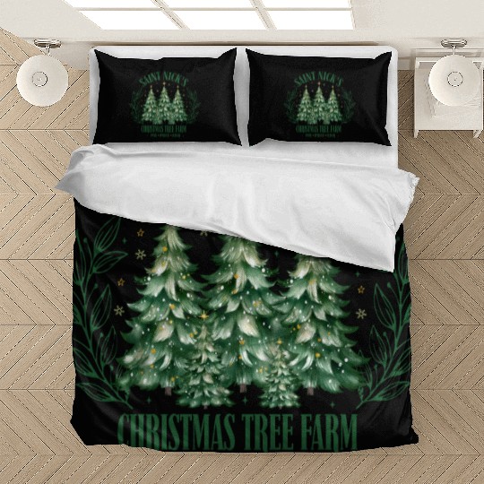 SAINT NICKS CHRISTMAS TREE FARM Bedding Sets