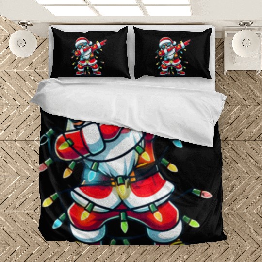 Dabbing Santa Christmas Bedding Sets