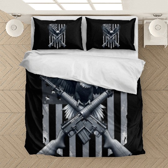 US Flag with Eagle Bedding Sets