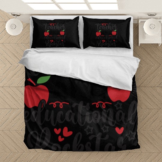 Teacher AKA education rockstar Bedding Sets