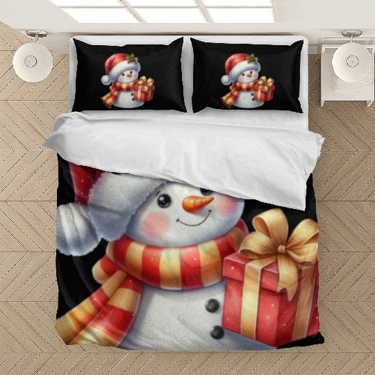 Snowman Christmas, Cute Christmas, Christmas Bedding Sets