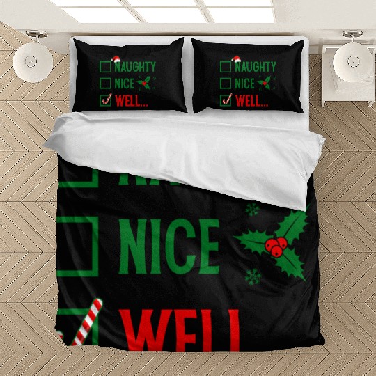 Naughty or Nice Funny Christmas Bedding Sets