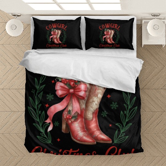 Cowgirl Christmas, Christmas Vintage Bedding Sets