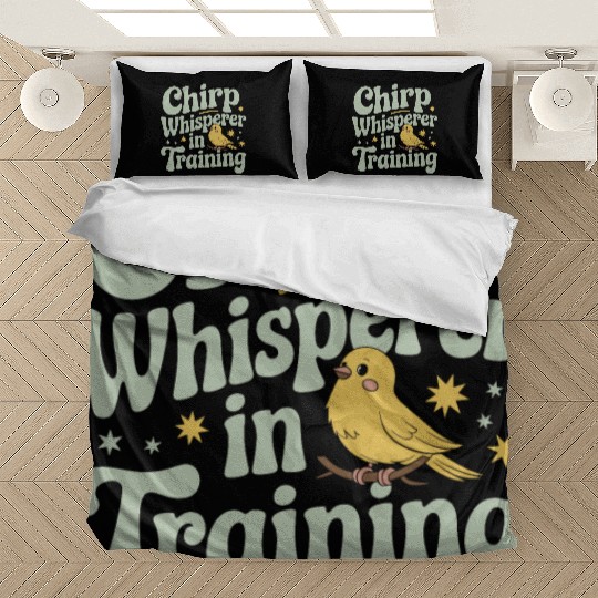 Pet Canary Owner Bird Lover and Singing Canary Bedding Sets