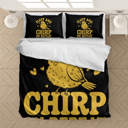 Pet Canary Owner Bird Lover and Singing Canary Bedding Sets