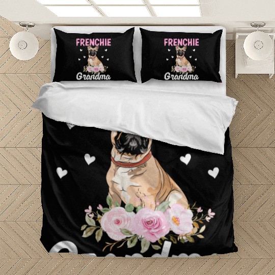 Bulldog Lover French Bulldogs Grandma Frenchie Gra Bedding Sets