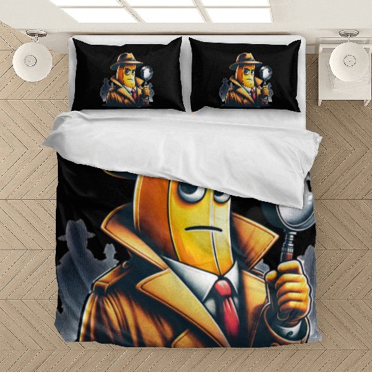 Detective Banana with Magnifying Glass Bedding Sets
