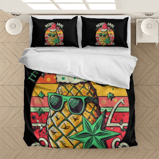 Pineapple Christmas Bedding Sets