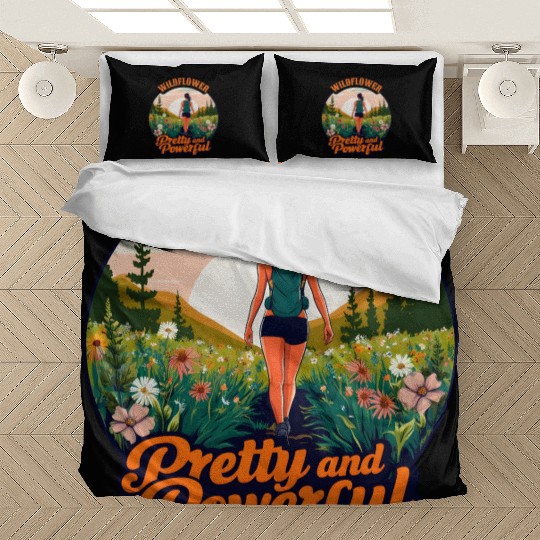 Wildflower Pretty and Powerful - Hiking Women Bedding Sets