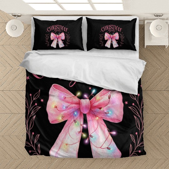 Pink Christmas Girly Bedding Sets