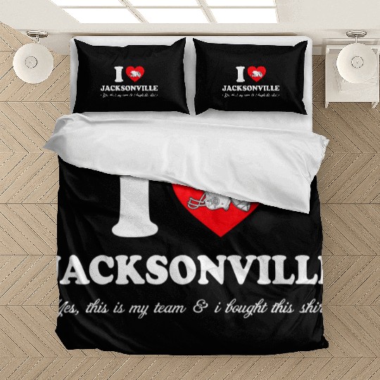 Groovy I Love Jacksonville Bedding Sets