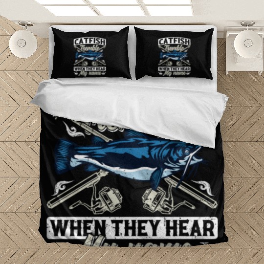 Catfish tremble when they hear my Name Angler Bedding Sets