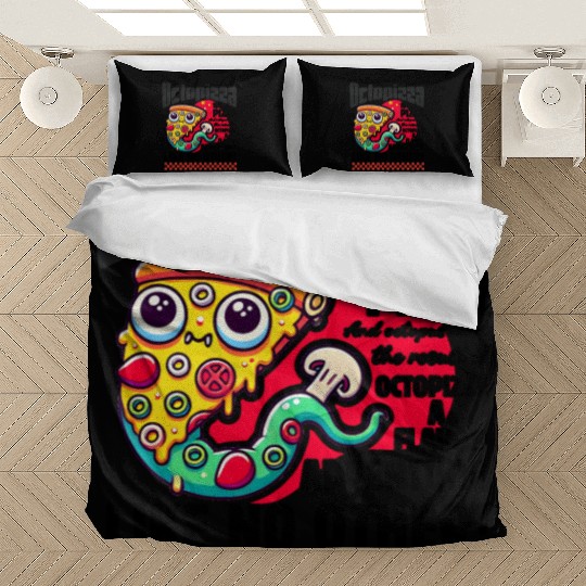 Octopizza Pizza And Octopus Fantasy Bedding Sets