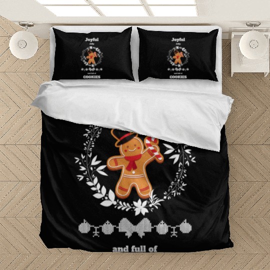 Joyful jolly and full of cookies Bedding Sets