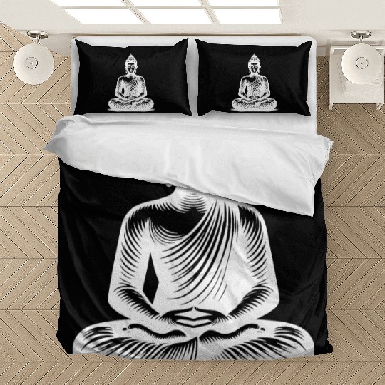 Yoga Buddha Enlightenment Meditation Tattoo Style Bedding Sets