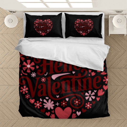 Hello Valentine Sublimation Bedding Sets