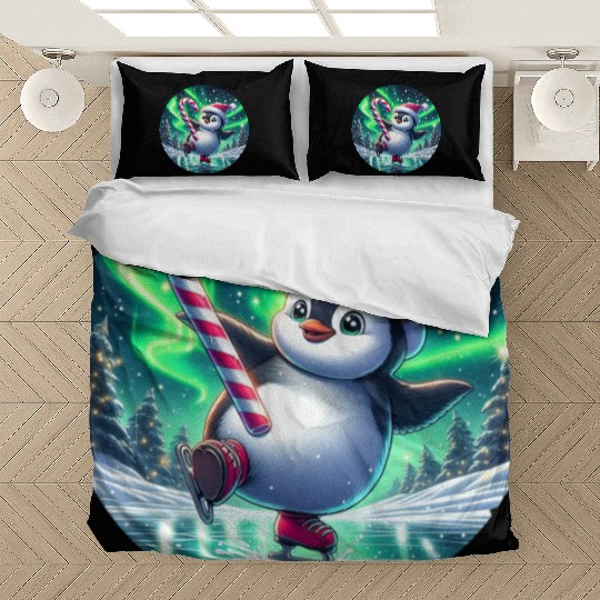 Penguin's Northern Lights Skate Bedding Sets