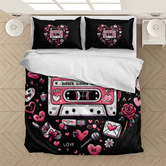 Valentines, Valentines Day, Retro Valentine Bedding Sets