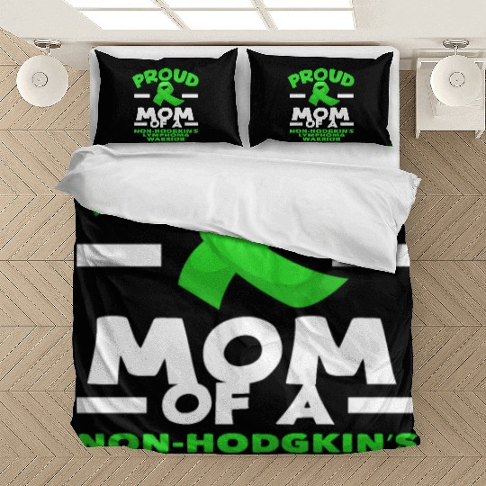 Non-Hodgkin Lymphoma Awareness Proud Mom Bedding Sets