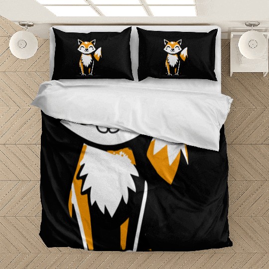 fox in stencil graffiti design Bedding Sets