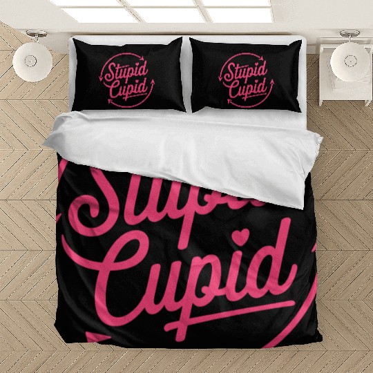 Stupid Cupid Sublimation Bedding Sets