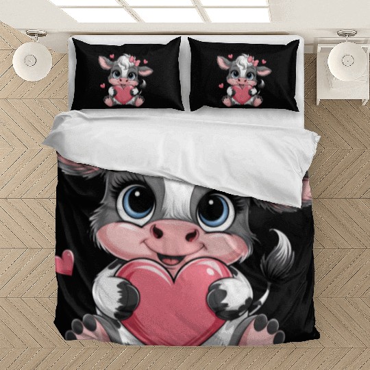 Cow Valentines Day Bedding Sets