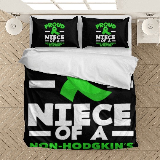 Non-Hodgkin Lymphoma Awareness Proud Niece Bedding Sets