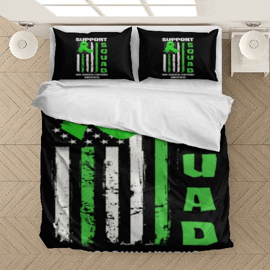 Non-Hodgkin Lymphoma Awareness Support Squad Bedding Sets