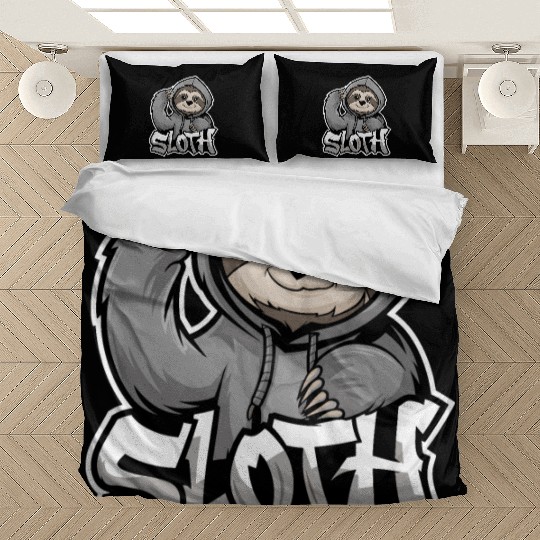 Sloth Hip-Hop Urban Style Funny Animal Bedding Sets