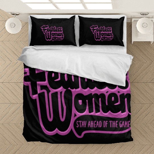 Fearless Women Stay Ahead of the Game Bedding Sets