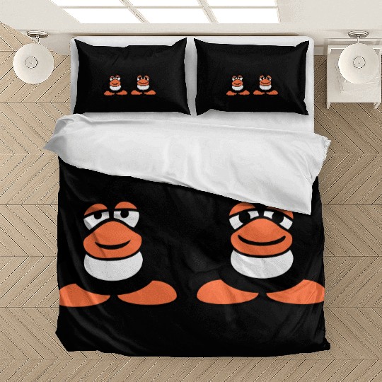 Penguins Team 2 Friends Tired Couple Hands Holding Bedding Sets