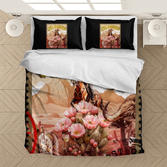 Oklahoma Cowgirl Stamp Bedding Sets
