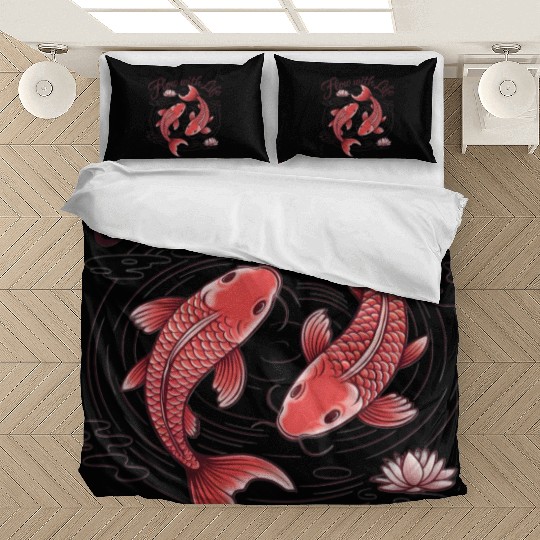 Koi Fish Flow With Life Bedding Sets