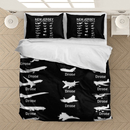 New Jersey Guide to Aircraft Identification Funny Bedding Sets