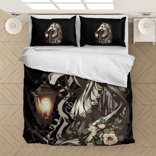 Kimo-Kawaii (Creepy-Cute) Mari Lwyd #1 Bedding Sets