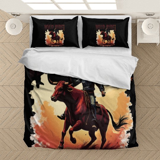 Quote rodeo cowboy - Great gift idea funny design Bedding Sets