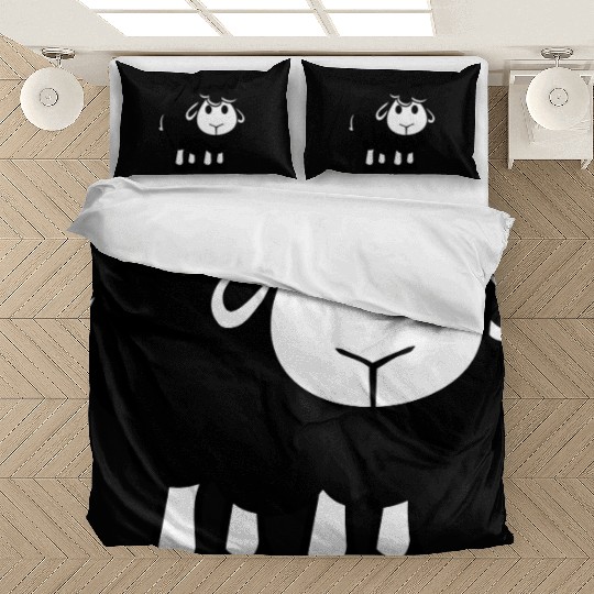 Black Sheep Small Cute Cute Lamb Cool Comic Sweet Bedding Sets
