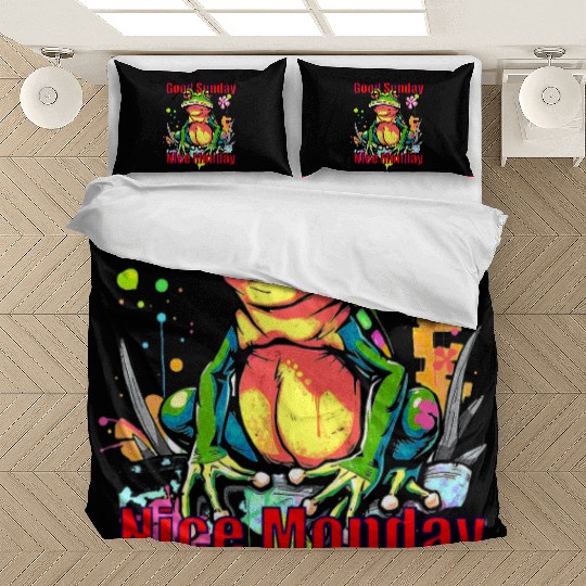 Lazy Frog Artwork Bedding Sets