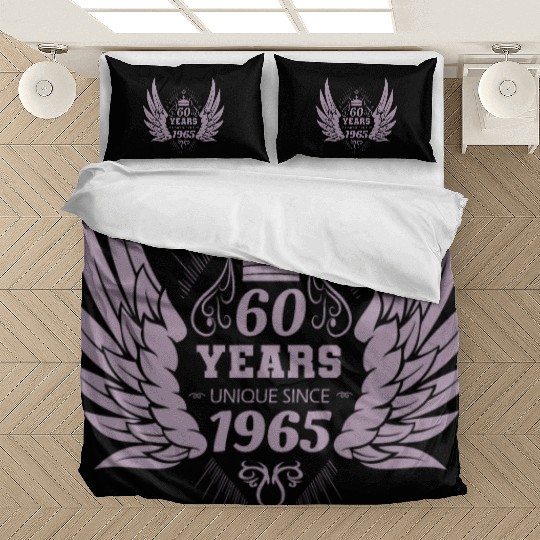 60 Years Unique Angel Wings Crown Bedding Sets