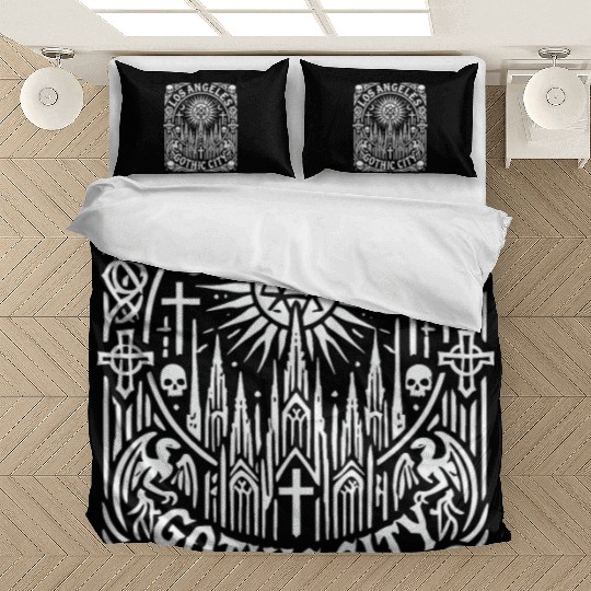 Los Angeles Gothic City Bedding Sets