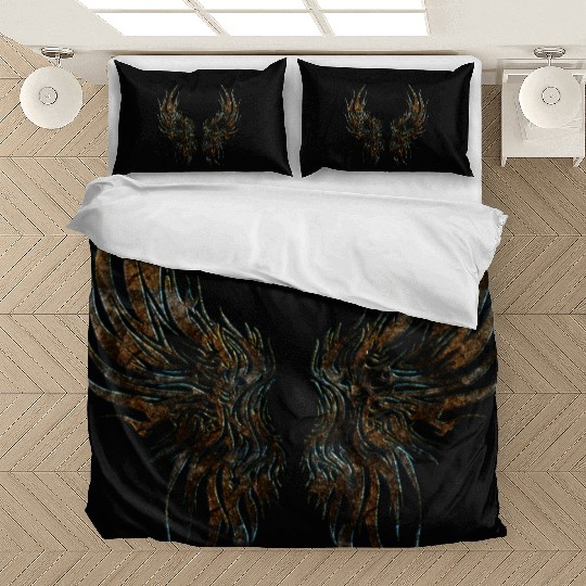Wings Dragon Anime Drakhuvud Mytiska reptil magi Bedding Sets