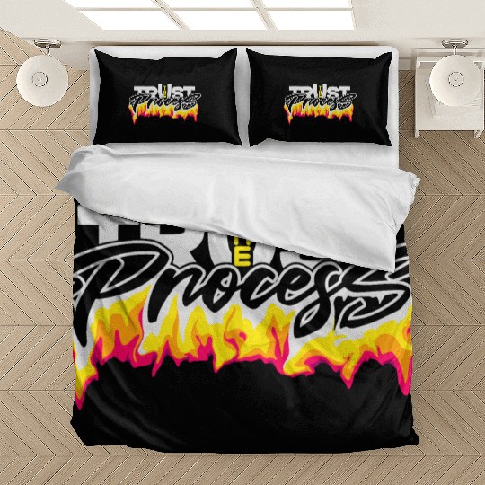 Trust the process typography design Bedding Sets