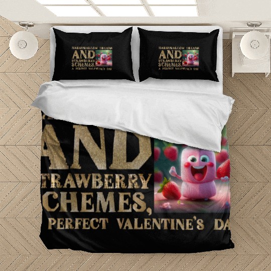 Marshmallow Dreams & Strawberry Schemes Bedding Sets