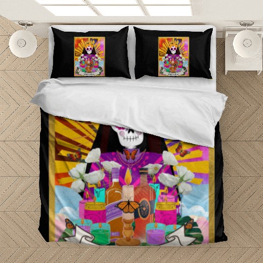 Butterfly Santa Muerte Bedding Sets