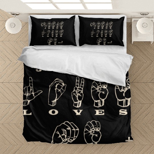 ASL Sign Language, Jesus Loves Me, John 3:16 Bedding Sets