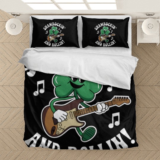 Shamrockin' and Rollin' St. Patrick's Rock & Roll Bedding Sets
