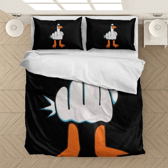 Rude Seagull Design Unis Funny Rude Seagulls Gift Bedding Sets