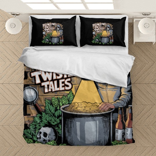 Craft Beer Brewing & True Crime Twisted Tales Bedding Sets