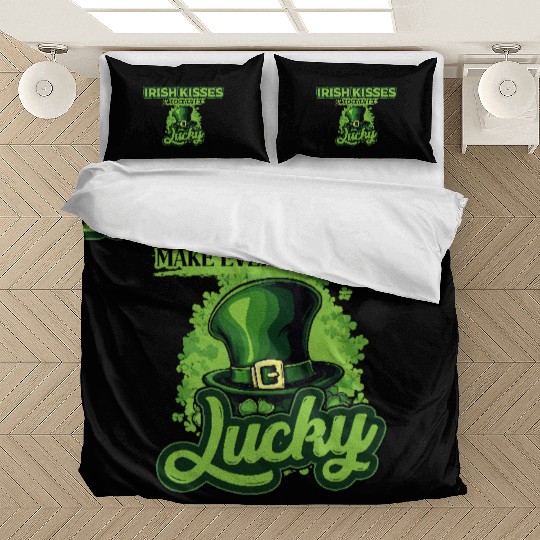 Irish Kisses Make Everyday Feel Lucky St Patricks Bedding Sets