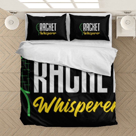 Tennis Racket Whisperer Enthusiast Vibes Bedding Sets
